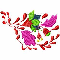 Flowers And Tree Embroidery Design 11 Flowers And Tree Embroidery Design 11